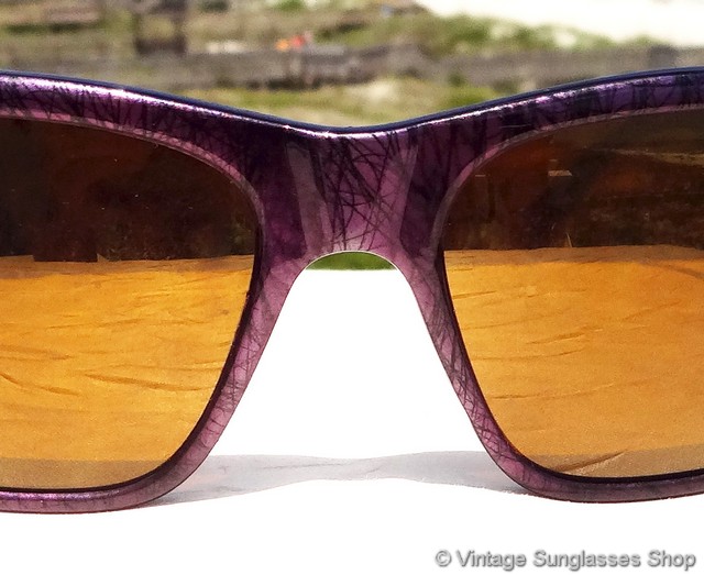 Bolle 527 Acrylex Purple Gold Mirror Sunglasses